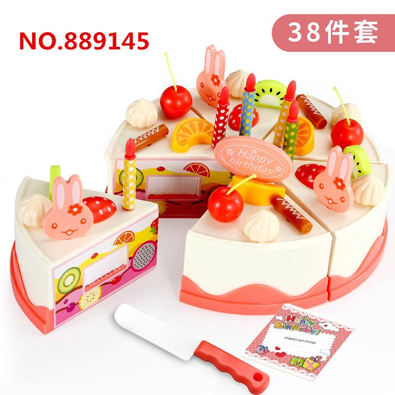 Сесиль Фрукт Сделай сам Торт Игрушка Музыка Электрический, Подарок на день рождения Симуляция Игровой дом Кухня Игрушка для девочки