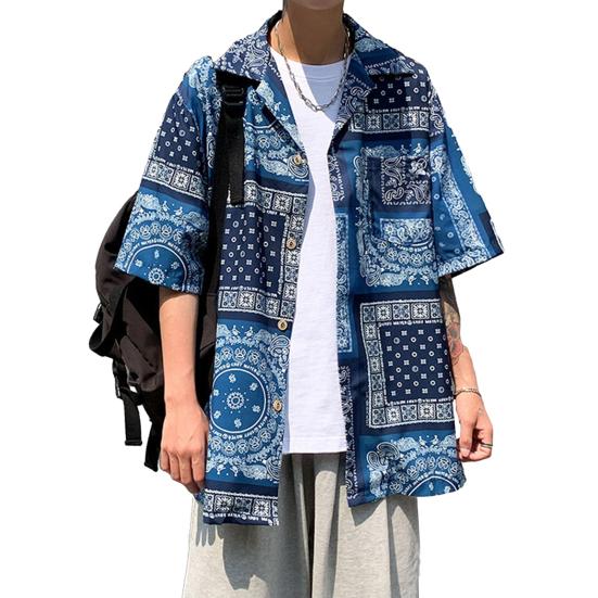 Women Shirt Lapel Short Sleeve Printing Shirt Tops Loose Fit Buttons Placket Casual Beach Vacation Tops M червоний
Women Shirt Lapel Short Sleeve Printing Shirt Tops Loose Fit Buttons Placket Casual Beach Vacation Tops M червоний