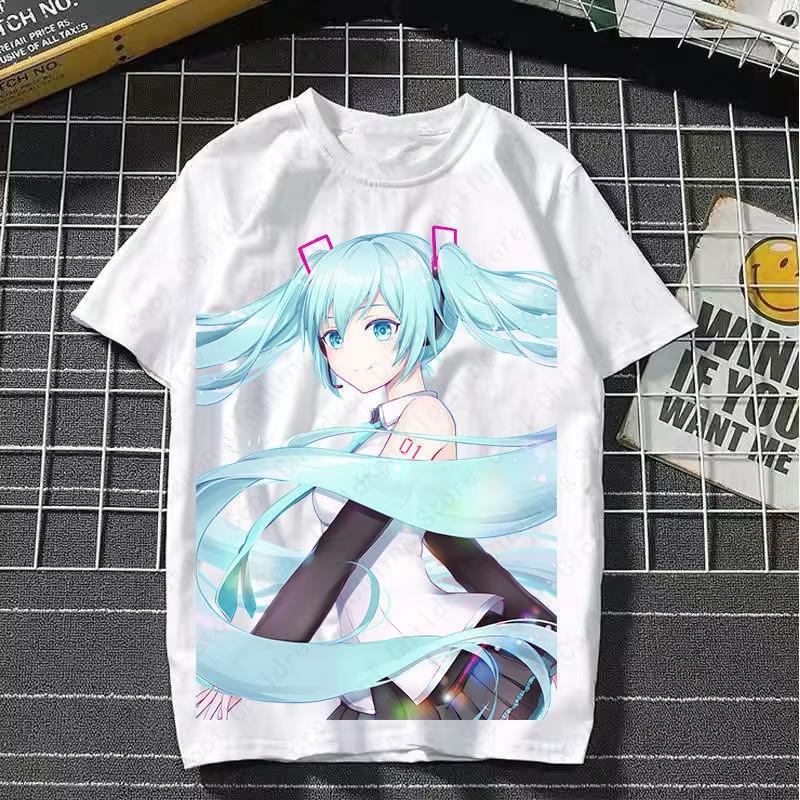 Японский аниме-персонаж Милая МИКУ Летний топ с круглым вырезом Женская графическая футболка S
Японский аниме-персонаж Милая МИКУ Летний топ с круглым вырезом Женская графическая футболка S