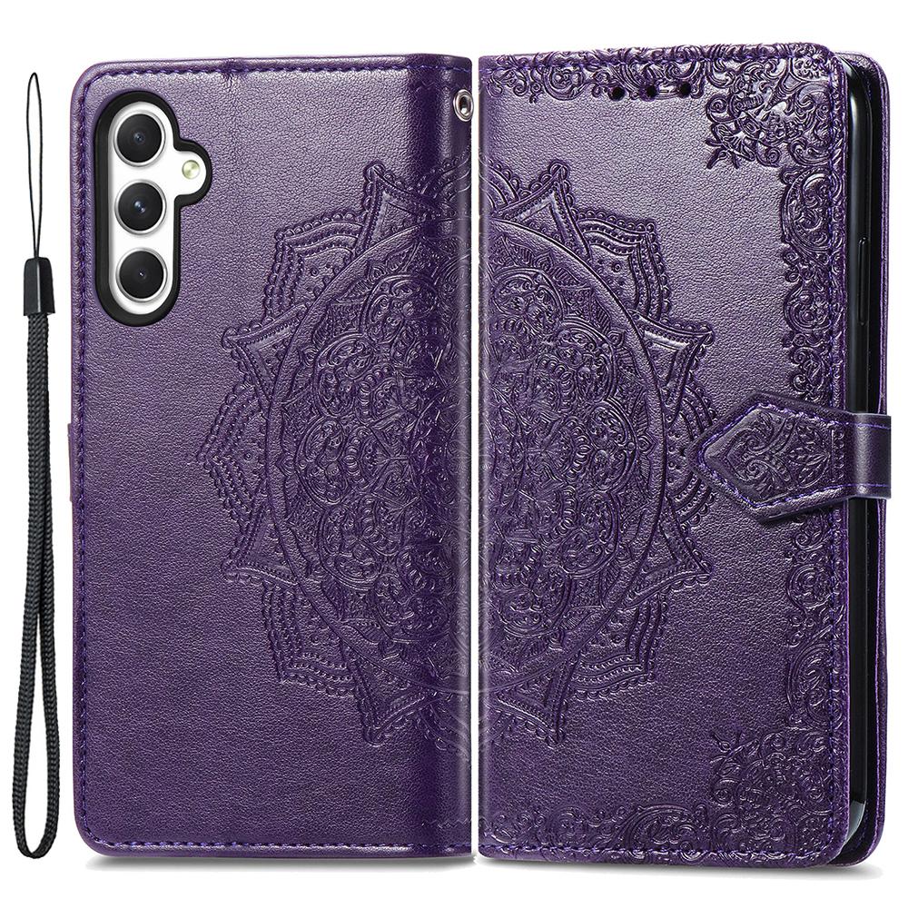 For Samsung Galaxy A35 5G Case Embossed Mandala Floral PU Leather+TPU Phone Cover Purple
For Samsung Galaxy A35 5G Case Embossed Mandala Floral PU Leather+TPU Phone Cover Purple