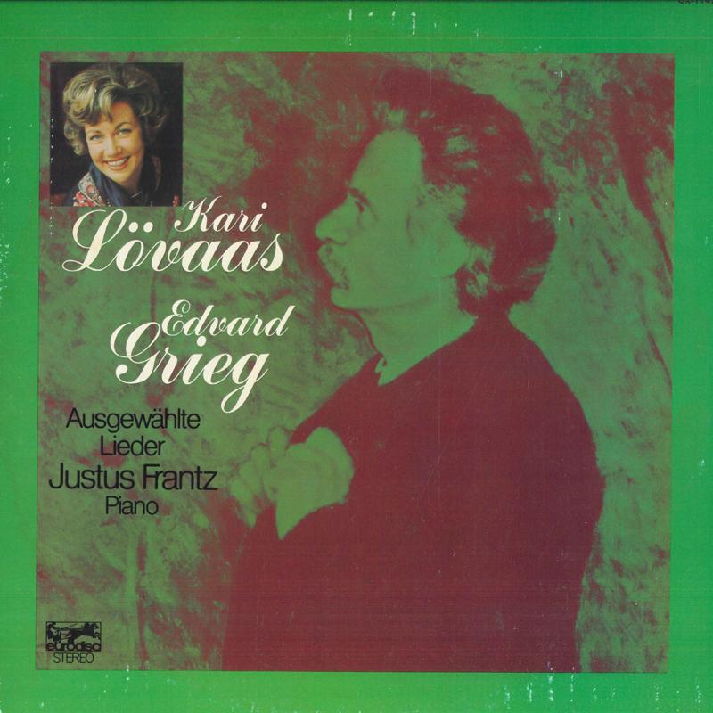 LP Record KARI LOVAAS, JUSTUS FRANTZ - Grieg Song Collection OX1142K EURODISC 1980 Japan Classical Used
LP Record KARI LOVAAS, JUSTUS FRANTZ - Grieg Song Collection OX1142K EURODISC 1980 Japan Classical Used
