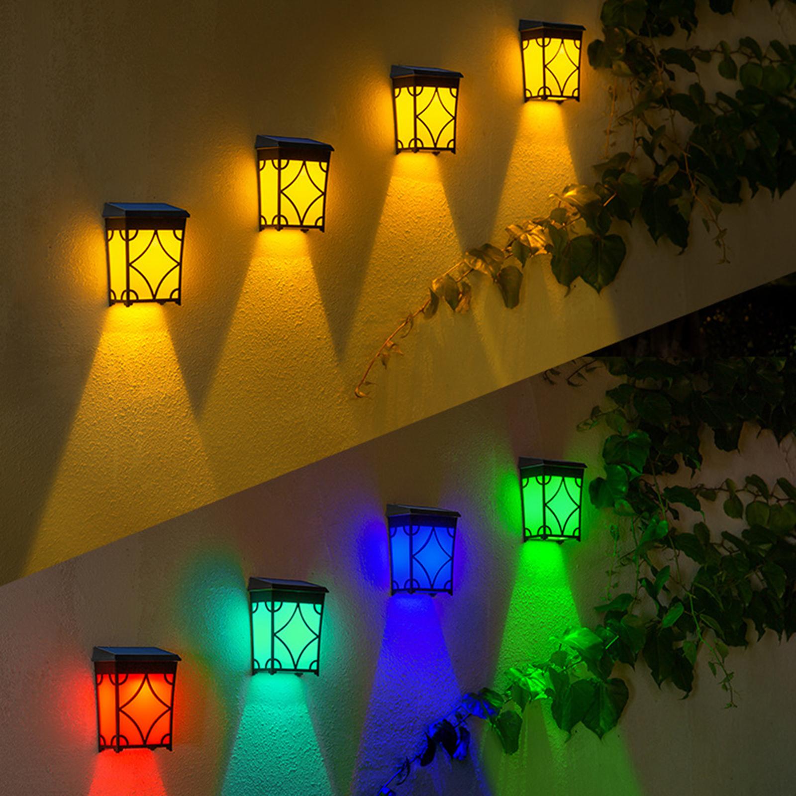 Solar Powered Outdoor Wall Light Landscape Decorative Lights IP65 Waterproof Courtyard Lamp Warm Light Colorful Light
Solar Powered Outdoor Wall Light Landscape Decorative Lights IP65 Waterproof Courtyard Lamp Warm Light Colorful Light