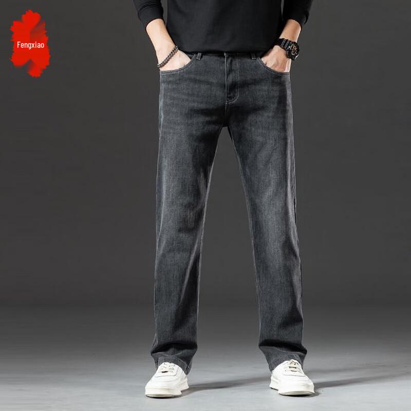 Fengxiao Мужские Джинсы Премиум-класса Осенне-зимние Прямого кроя Эластичные 35
Fengxiao Мужские Джинсы Премиум-класса Осенне-зимние Прямого кроя Эластичные 35
