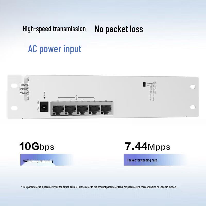 Huawei S1730S-L4P1T-BUA 4-Port Gigabit POE Switch
Huawei S1730S-L4P1T-BUA 4-Port Gigabit POE Switch