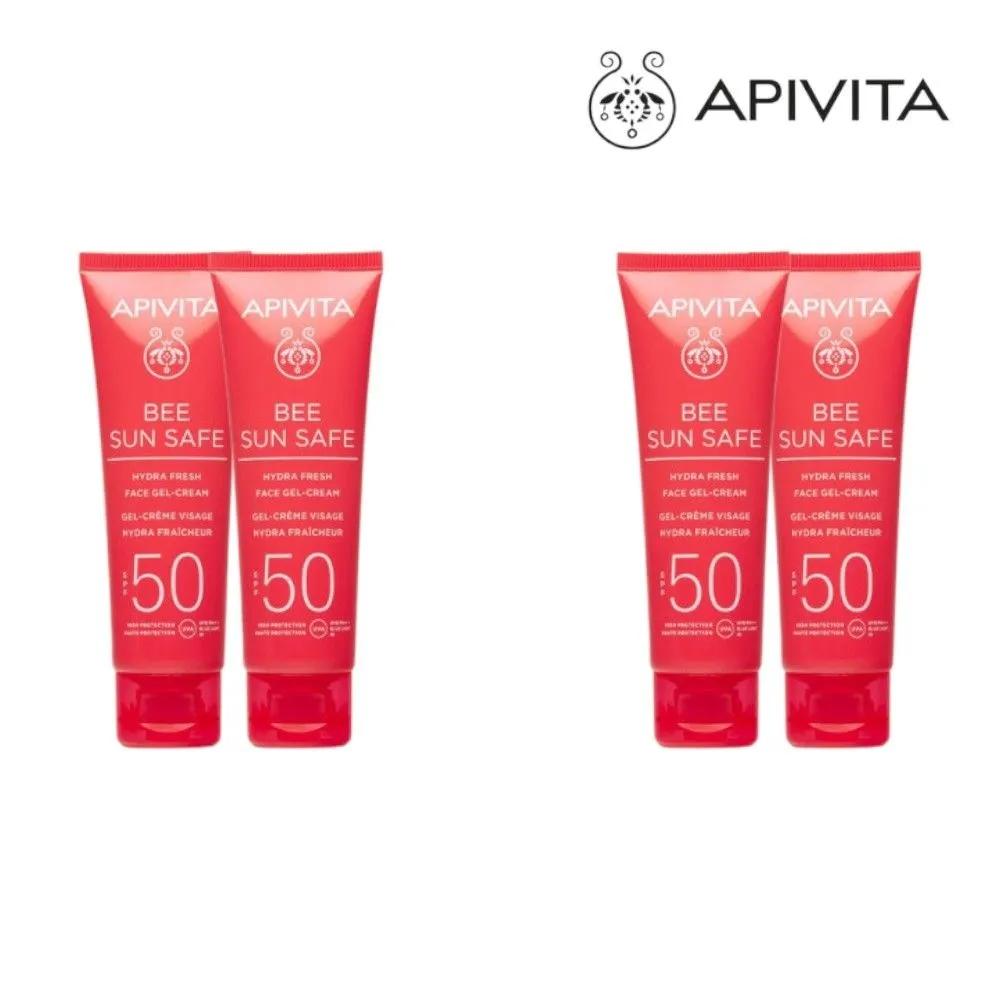 Apivita APIVITA Be Sun Safe Hydra Fresh Face Gel Sun Cream SPF50 50ml 4 Pieces
Apivita APIVITA Be Sun Safe Hydra Fresh Face Gel Sun Cream SPF50 50ml 4 Pieces