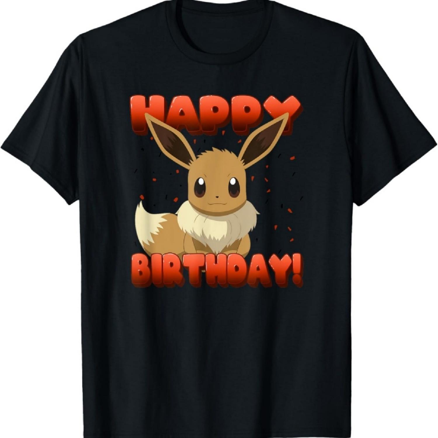 Pokémon Birthday Eevee Big Face Happy Birthday V2 T-Shirt XXXXXL чорний
Pokémon Birthday Eevee Big Face Happy Birthday V2 T-Shirt XXXXXL чорний
