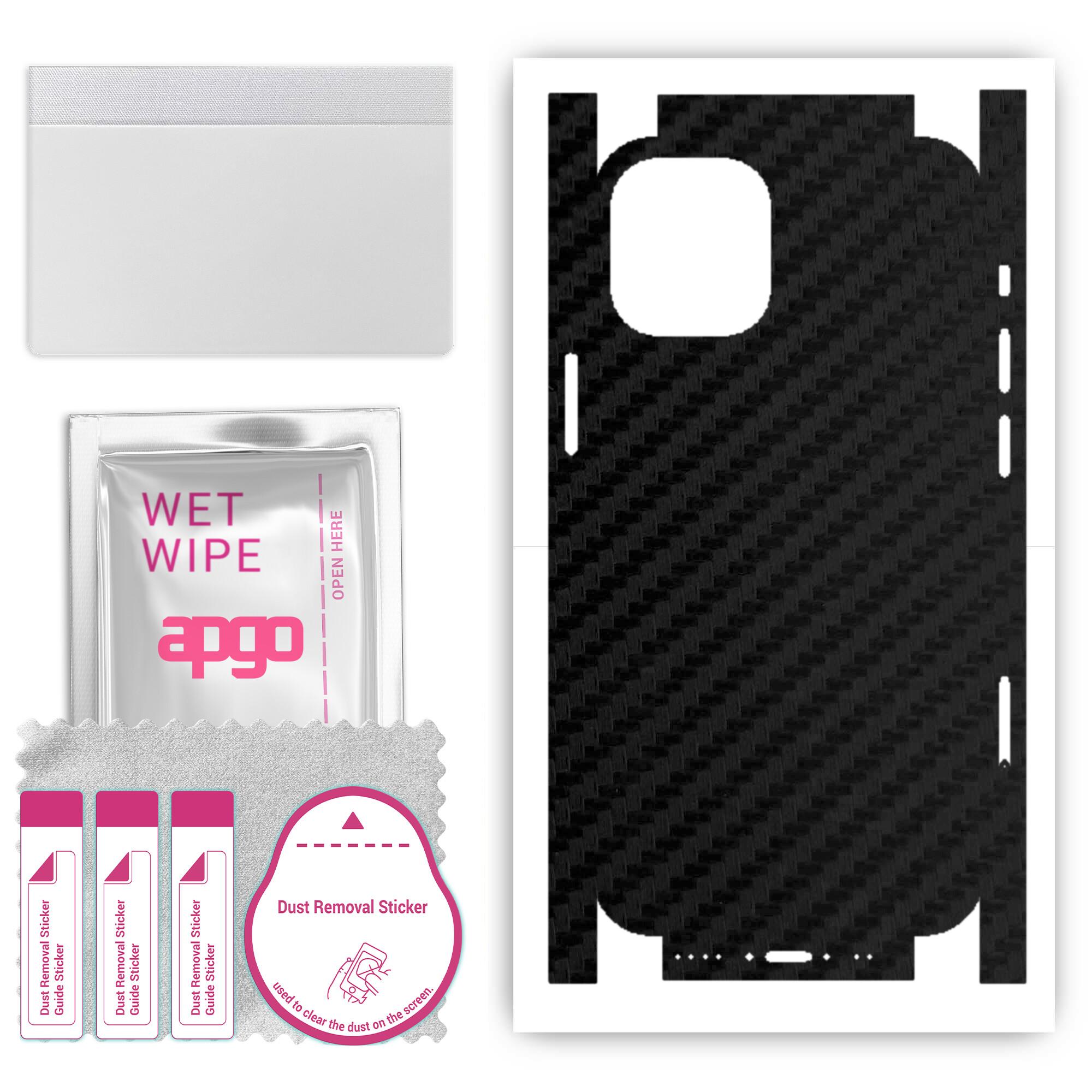 Apgo Protective Skin Sticker for the back+sides compatible with Apple iPhone 12 mini, Full Wrap Film, Foil, Vinyl - Pattern Carbon Black
Apgo Protective Skin Sticker for the back+sides compatible with Apple iPhone 12 mini, Full Wrap Film, Foil, Vinyl - Pattern Carbon Black