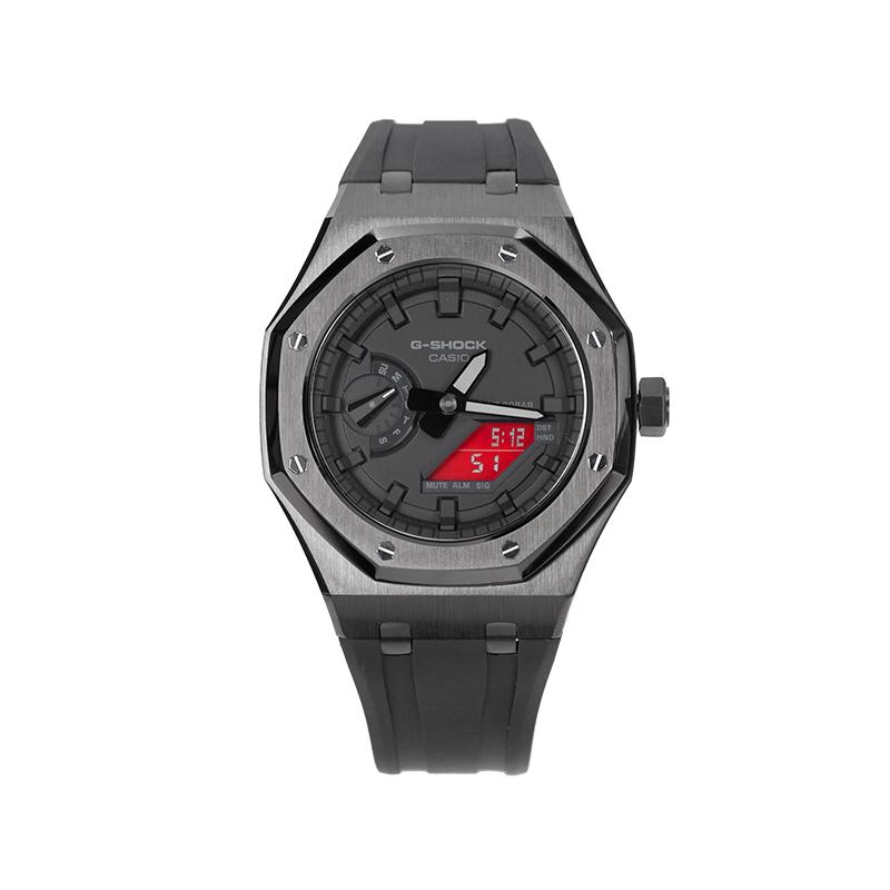 CASIO Unisex Liquid Crystal/Analog Dual Display Series 44.5mm Black Watch GA-2100-1A1(Team788--) Red Eyes
CASIO Unisex Liquid Crystal/Analog Dual Display Series 44.5mm Black Watch GA-2100-1A1(Team788--) Red Eyes
