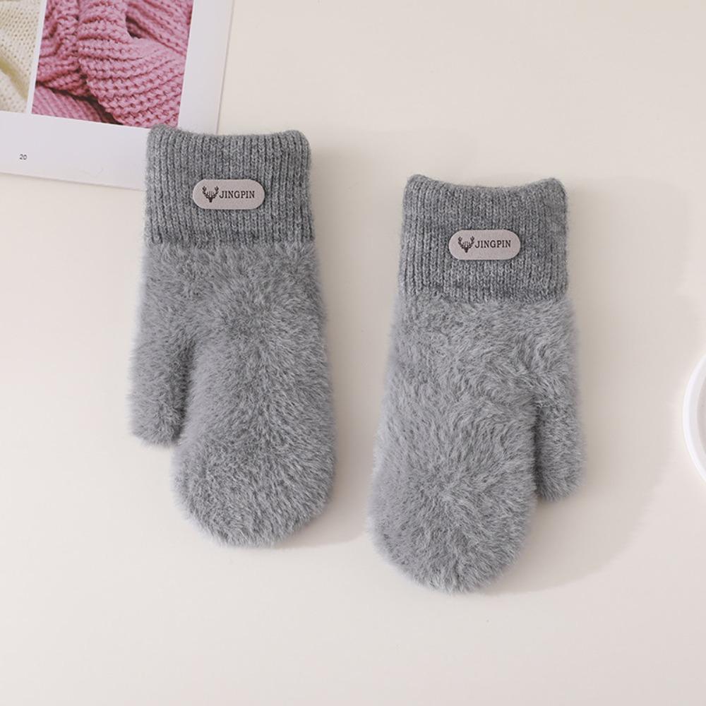 Cute Solid Color Full Finger Mittens Warm Soft Women Gloves Thicken Gloves for Cold Weather
Cute Solid Color Full Finger Mittens Warm Soft Women Gloves Thicken Gloves for Cold Weather