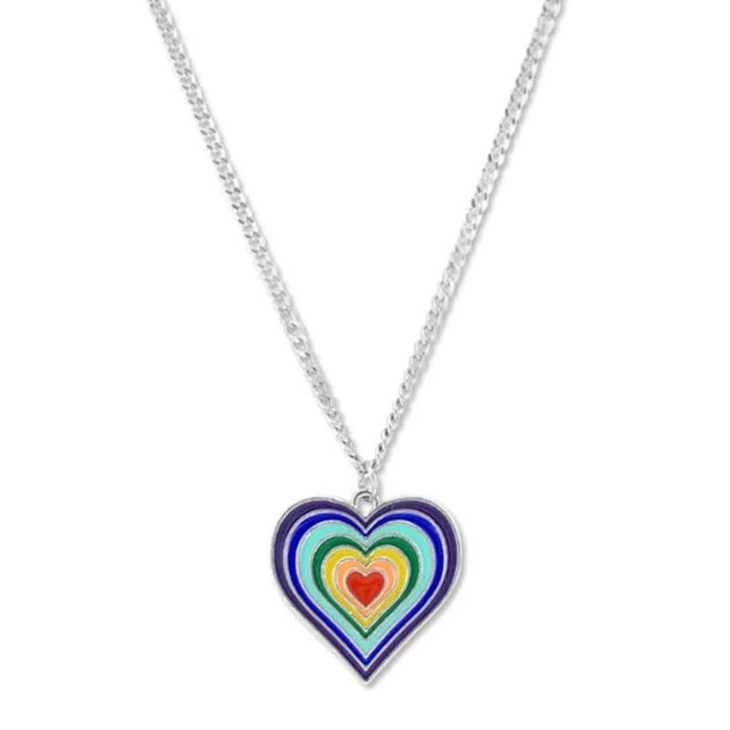Rainbow Heart Necklace Female Temperament Niche Net Red Collarbone Chain Korean Version Student Adjustable Chain Jewelry
Rainbow Heart Necklace Female Temperament Niche Net Red Collarbone Chain Korean Version Student Adjustable Chain Jewelry