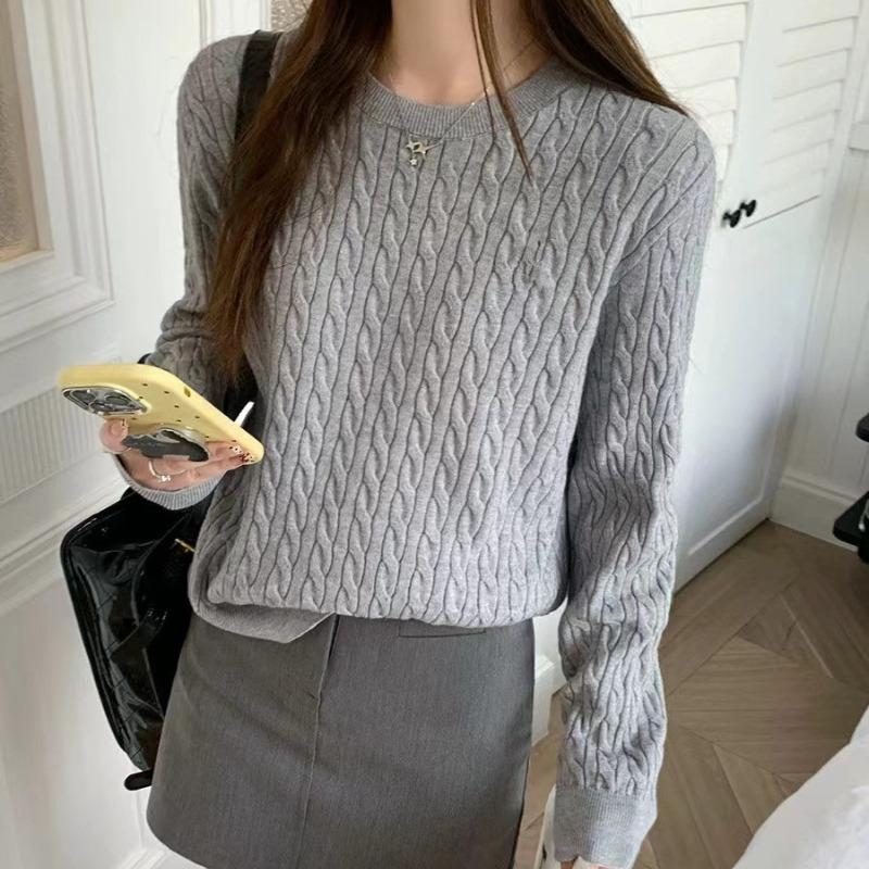 Осенний свободный вязаный свитер с длинным рукавом, женский модный зимний новый свитер с круглым вырезом, женские топы, облегающий однотонный повседневный трикотажный джемпер 25866 One Size серый
Осенний свободный вязаный свитер с длинным рукавом, женский модный зимний новый свитер с круглым вырезом, женские топы, облегающий однотонный повседневный трикотажный джемпер 25866 One Size серый