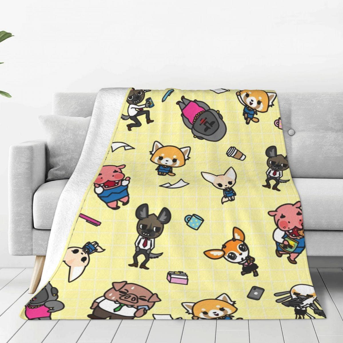 Aggretsuko Blanket Quality Soft Throw Blanket Autumn Travel Couch Chair Pattern Bedspread 30x40in
Aggretsuko Blanket Quality Soft Throw Blanket Autumn Travel Couch Chair Pattern Bedspread 30x40in