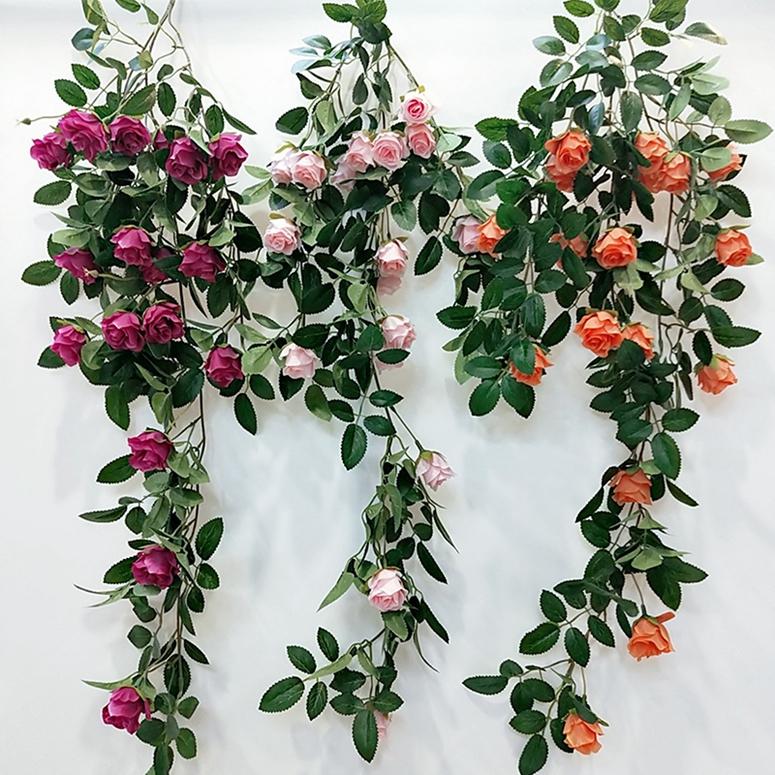 80cm Artificial Flower Vine Rose Fake Silk Rattan Flowers Home Wedding Decoration Wall Hanging Decoration
80cm Artificial Flower Vine Rose Fake Silk Rattan Flowers Home Wedding Decoration Wall Hanging Decoration