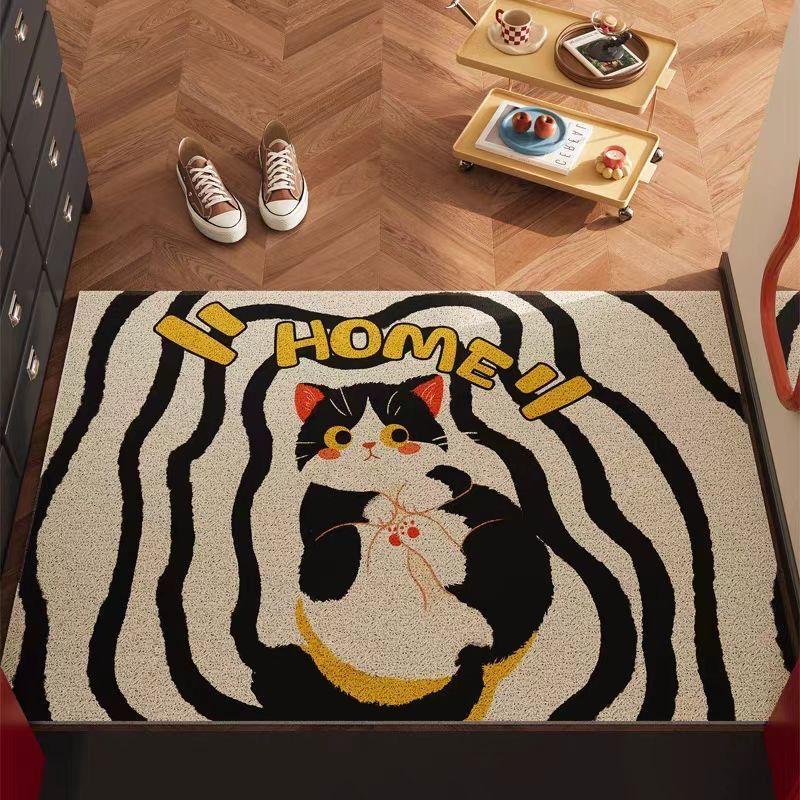 Cartoon Black Cat Carpet Mat Rug Leisure Reading Design with Welcome Home Text Non-slip Home Decoration Floor Mat Welcome Mat 40X60CM
Cartoon Black Cat Carpet Mat Rug Leisure Reading Design with Welcome Home Text Non-slip Home Decoration Floor Mat Welcome Mat 40X60CM