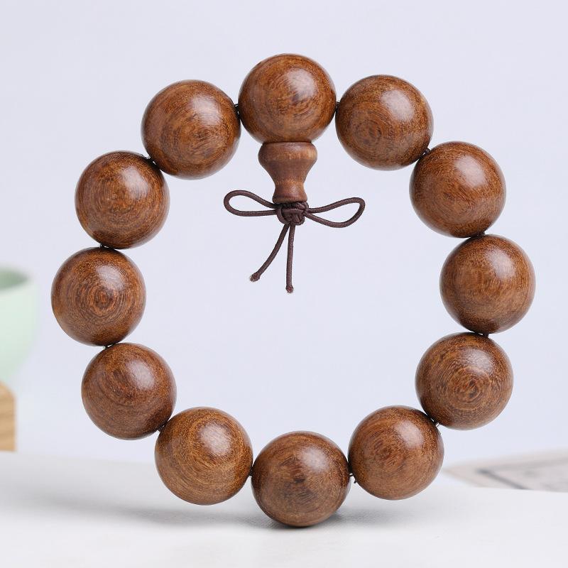 Sandalwood Old Gold Rosewood Large Round Bead Single Loop Unisex Collectible Bracelet
Sandalwood Old Gold Rosewood Large Round Bead Single Loop Unisex Collectible Bracelet