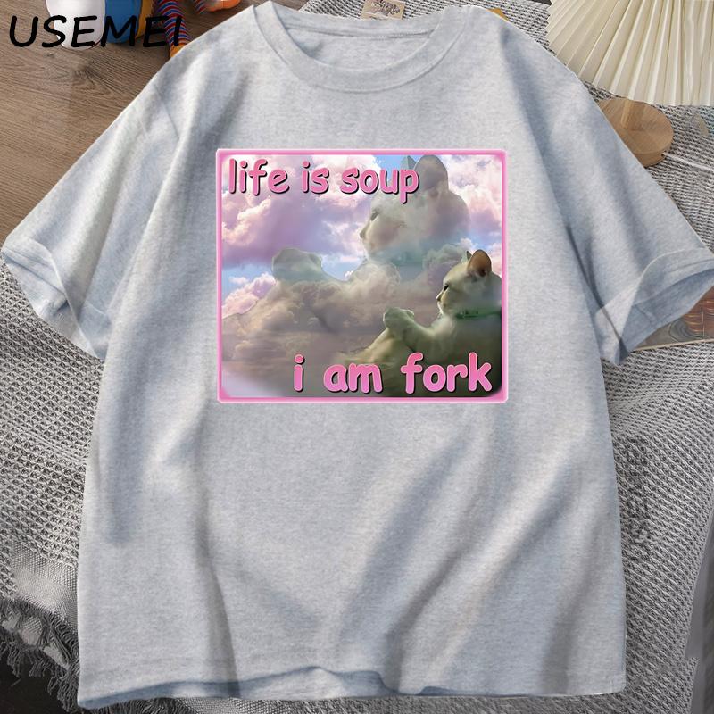 Life Is Soup I Am Fork T Shirts for Men Funny Cat Printed T-shirt Ugly Stupid Unhinged T Shirt Clothes Hip Hop Street Tees S сірий
Life Is Soup I Am Fork T Shirts for Men Funny Cat Printed T-shirt Ugly Stupid Unhinged T Shirt Clothes Hip Hop Street Tees S сірий