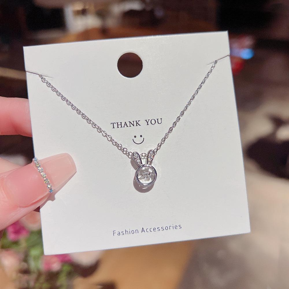 Stainless Steel Chain Sweet Cute Zircon Bunny Rabbit Pendant Necklaces for Women Girls Silver Color Lovely Accessories Gifts
Stainless Steel Chain Sweet Cute Zircon Bunny Rabbit Pendant Necklaces for Women Girls Silver Color Lovely Accessories Gifts