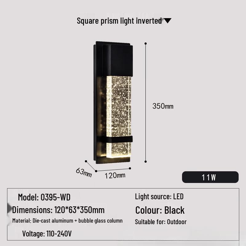 NuFeng Modern Crystal Outdoor Wall Lamp
NuFeng Modern Crystal Outdoor Wall Lamp