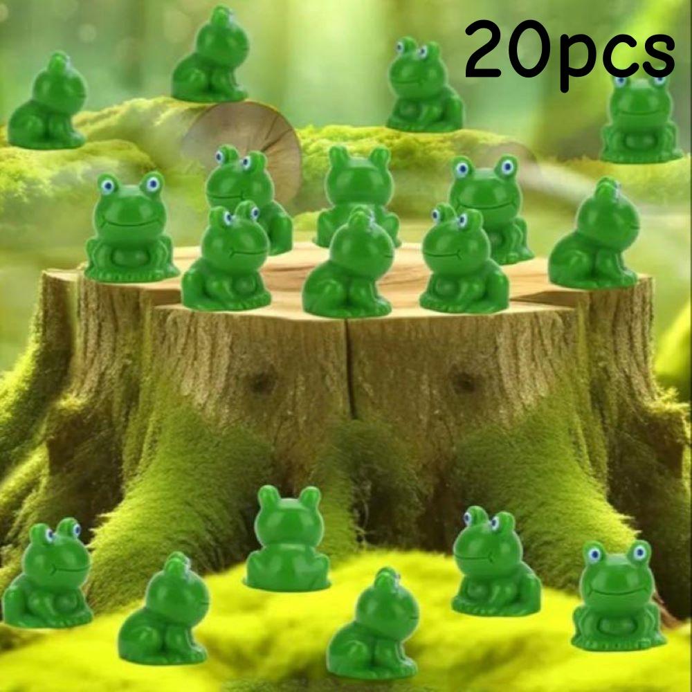 20pcs Green Resin Mini Frog Statues - Cute Cartoon Garden Decoration with Expressive Eyes, Durable Fairy Indoor and Outdoor DIY
20pcs Green Resin Mini Frog Statues - Cute Cartoon Garden Decoration with Expressive Eyes, Durable Fairy Indoor and Outdoor DIY