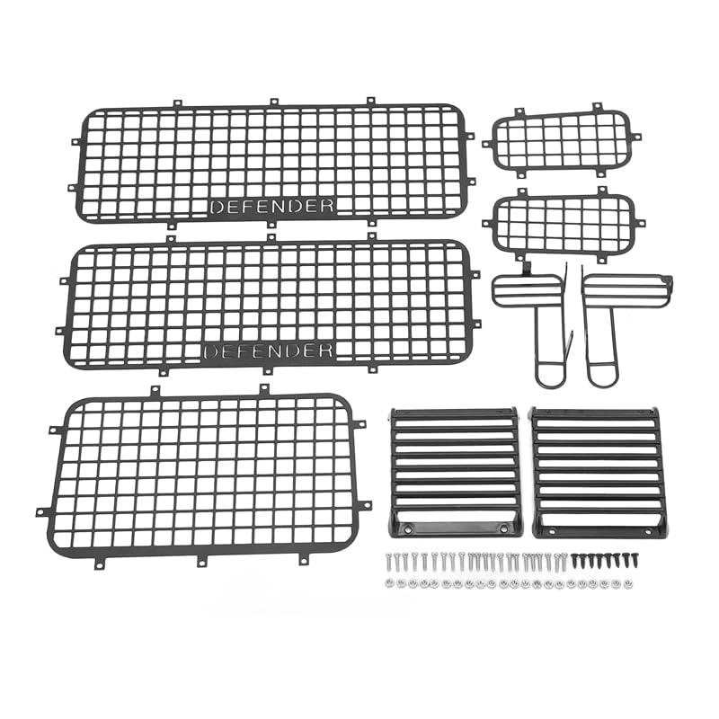 For TRX4 RC car window mesh window mesh protection net Made of iron Easy installation Rear-like decorative protection with function rc defender window
For TRX4 RC car window mesh window mesh protection net Made of iron Easy installation Rear-like decorative protection with function rc defender window