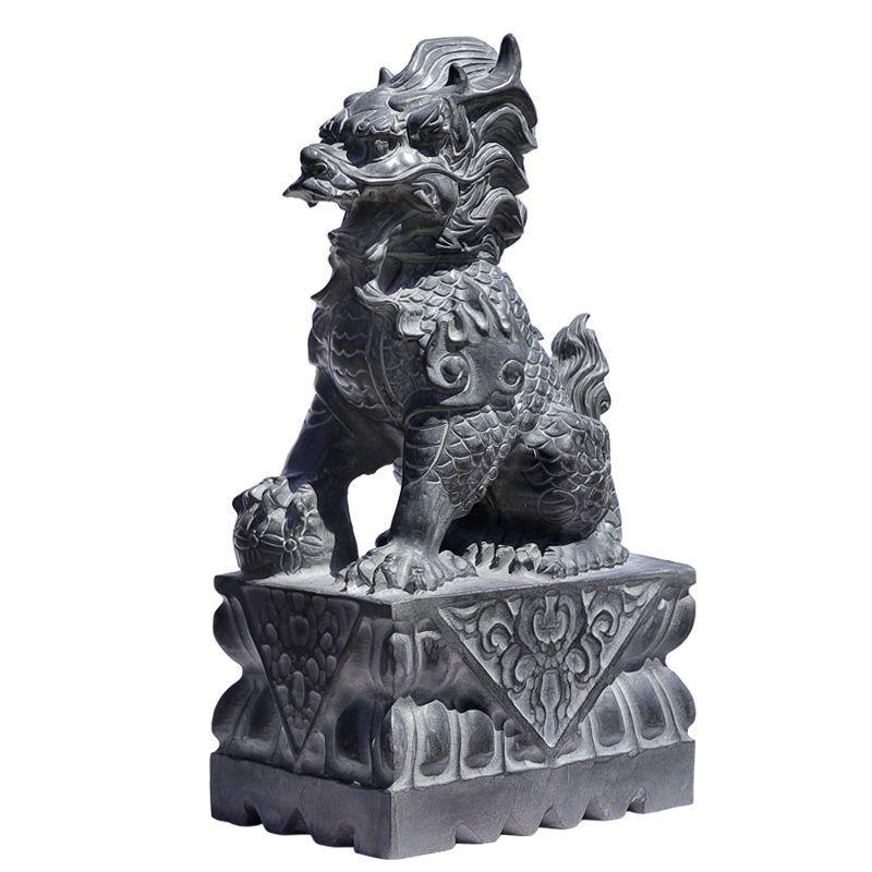 Bluestone Qilin Pair: Male & Female Guardian Statues for Entrance Decor
Bluestone Qilin Pair: Male & Female Guardian Statues for Entrance Decor