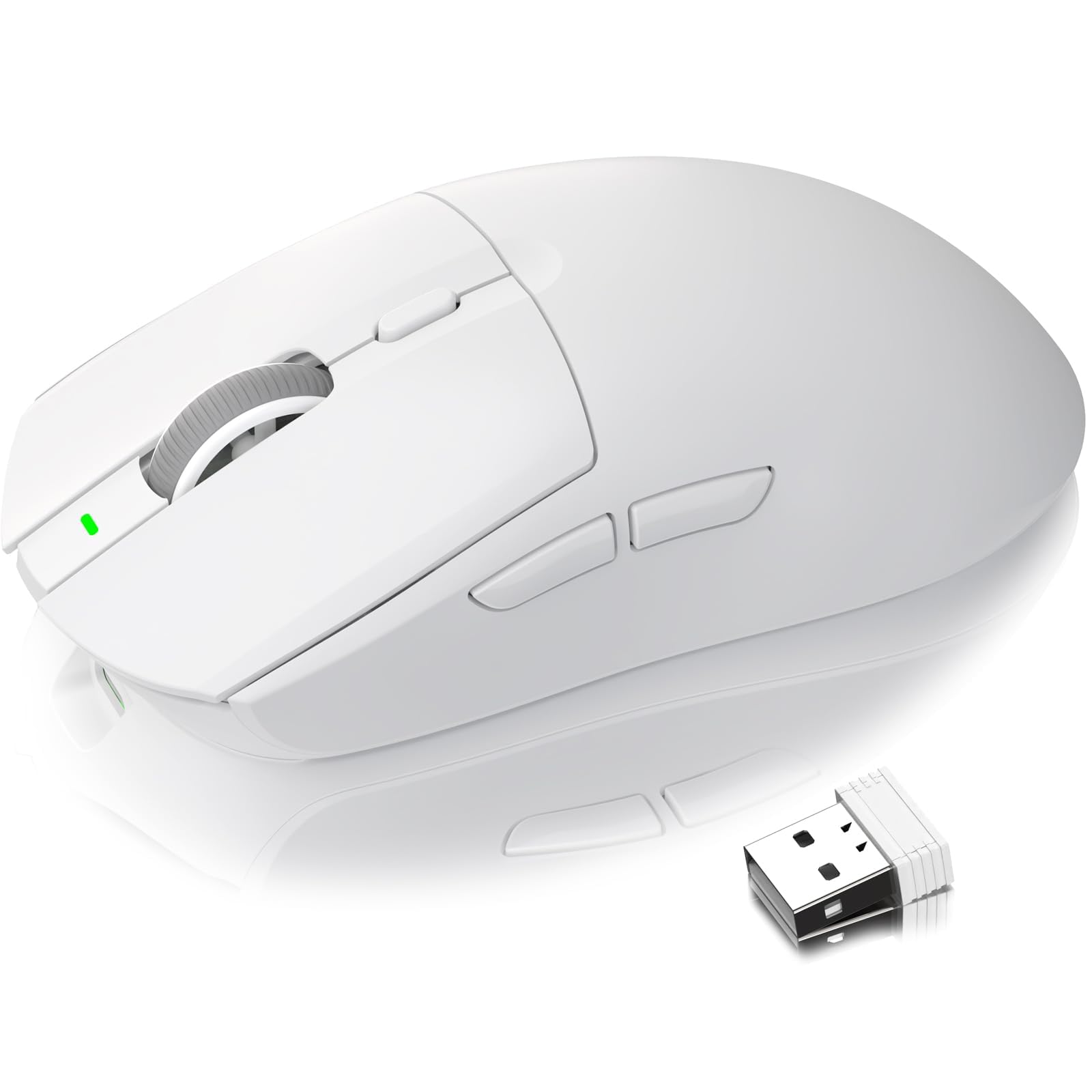 Wireless Gaming Mouse Top Class Precision Wireless Mouse Mode Mouse AJ139 PRO Rechargeable 26000DPI Adjustable Compatible with FPS Gaming White білий
Wireless Gaming Mouse Top Class Precision Wireless Mouse Mode Mouse AJ139 PRO Rechargeable 26000DPI Adjustable Compatible with FPS Gaming White білий