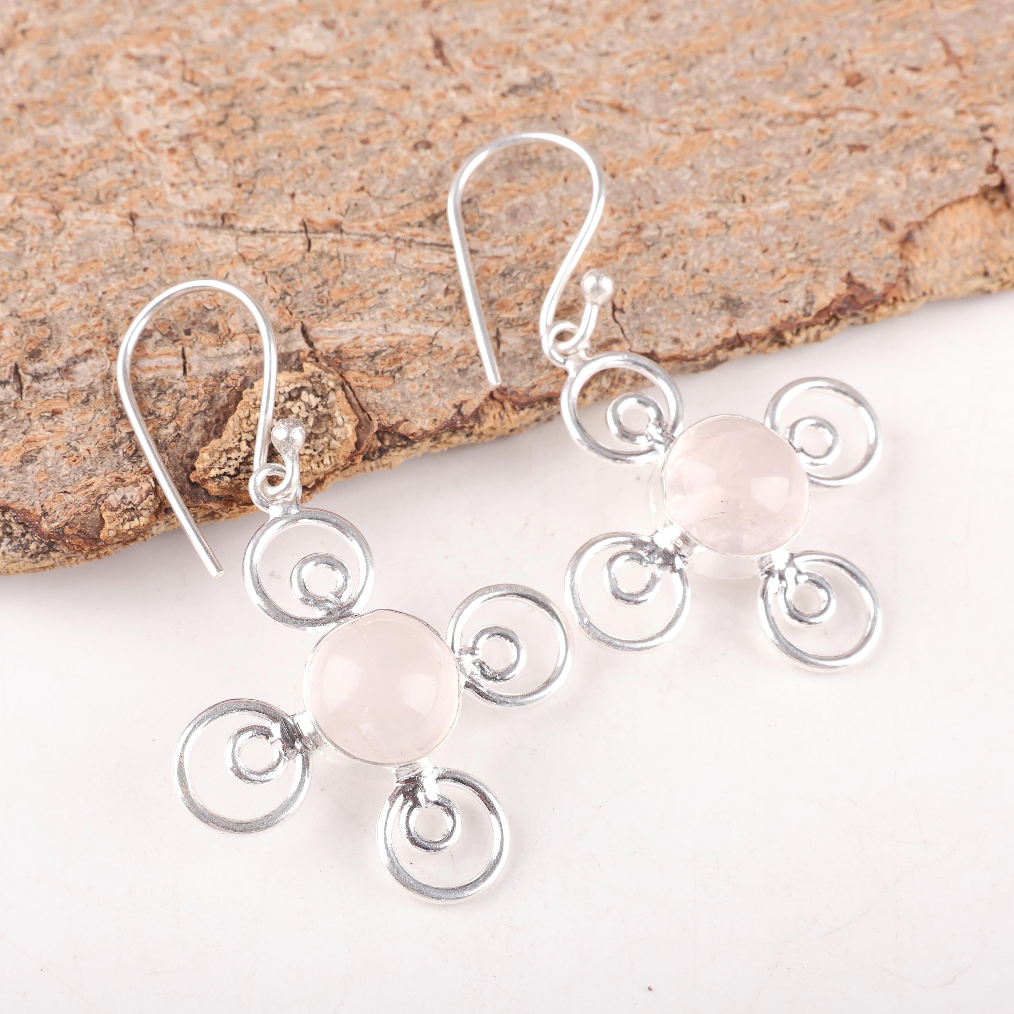 Rose Quartz Handmade Latest Design Jewelry Earrings, 925 Solid Sterling Silver Gemstone Earrings, Gift For Mother 1.74 Inches рожевий
Rose Quartz Handmade Latest Design Jewelry Earrings, 925 Solid Sterling Silver Gemstone Earrings, Gift For Mother 1.74 Inches рожевий
