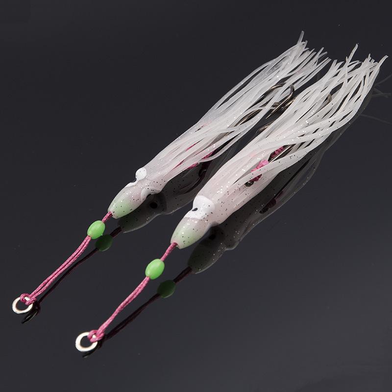 Bi-color Luminous Octopus Soft Bait with Curved Hook - Pink Sea Fishing Squid Lure. Luminous 10cm
Bi-color Luminous Octopus Soft Bait with Curved Hook - Pink Sea Fishing Squid Lure. Luminous 10cm