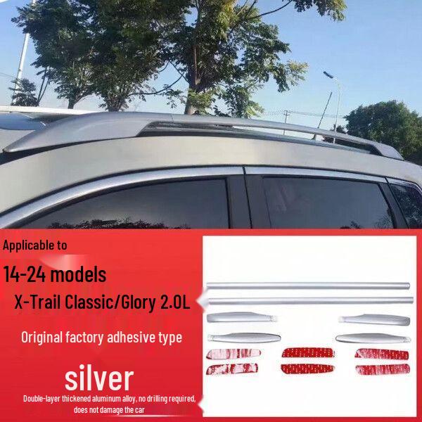 Qashqai Honor Roof Rack Original Style 14-25: Classic Exterior Trim Modification Adhesive type
Qashqai Honor Roof Rack Original Style 14-25: Classic Exterior Trim Modification Adhesive type