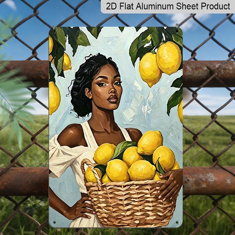 2D Flat, African American Woman & Lemons Aluminum Sign - Summer Farmhouse Decor, Bohemian Kitchen Wall, Farmhouse Dining Room, Summer Themed Kitchen 20*30cm
2D Flat, African American Woman & Lemons Aluminum Sign - Summer Farmhouse Decor, Bohemian Kitchen Wall, Farmhouse Dining Room, Summer Themed Kitchen 20*30cm