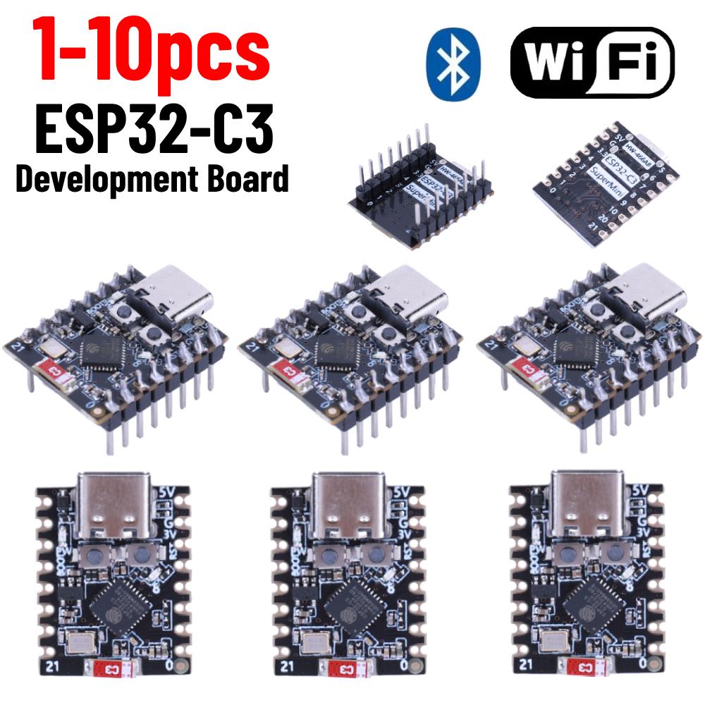 ESP32-C3 Development Board Modules ESP32 C3 SuperMini WiFi Bluetooth-Compatible Board Expansion Board CORE Board for Arduino
ESP32-C3 Development Board Modules ESP32 C3 SuperMini WiFi Bluetooth-Compatible Board Expansion Board CORE Board for Arduino
