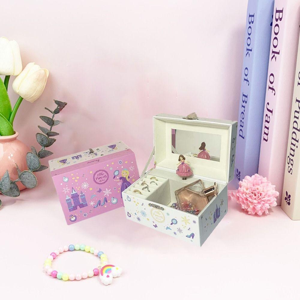 Cute Princess Music Box With Mirror Jewelry Storage Box Children Musical Ornaments Birthday Gift белый
Cute Princess Music Box With Mirror Jewelry Storage Box Children Musical Ornaments Birthday Gift белый