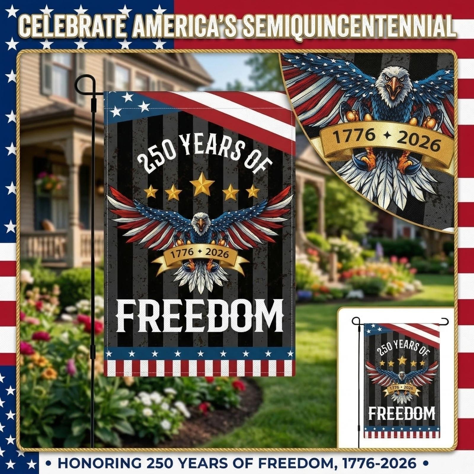 The U.S. 250th Anniversary Garden Flag Celebrates The Hanging Of Courtyard Flags One Size
The U.S. 250th Anniversary Garden Flag Celebrates The Hanging Of Courtyard Flags One Size