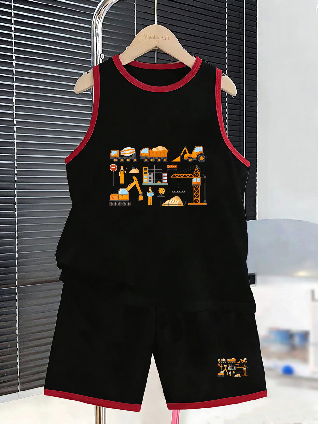 Boys’ engineering truck set. Fun prints, breathable fabric, loose fit for sunny summer daily wear. 2-3Y чёрный
Boys’ engineering truck set. Fun prints, breathable fabric, loose fit for sunny summer daily wear. 2-3Y чёрный