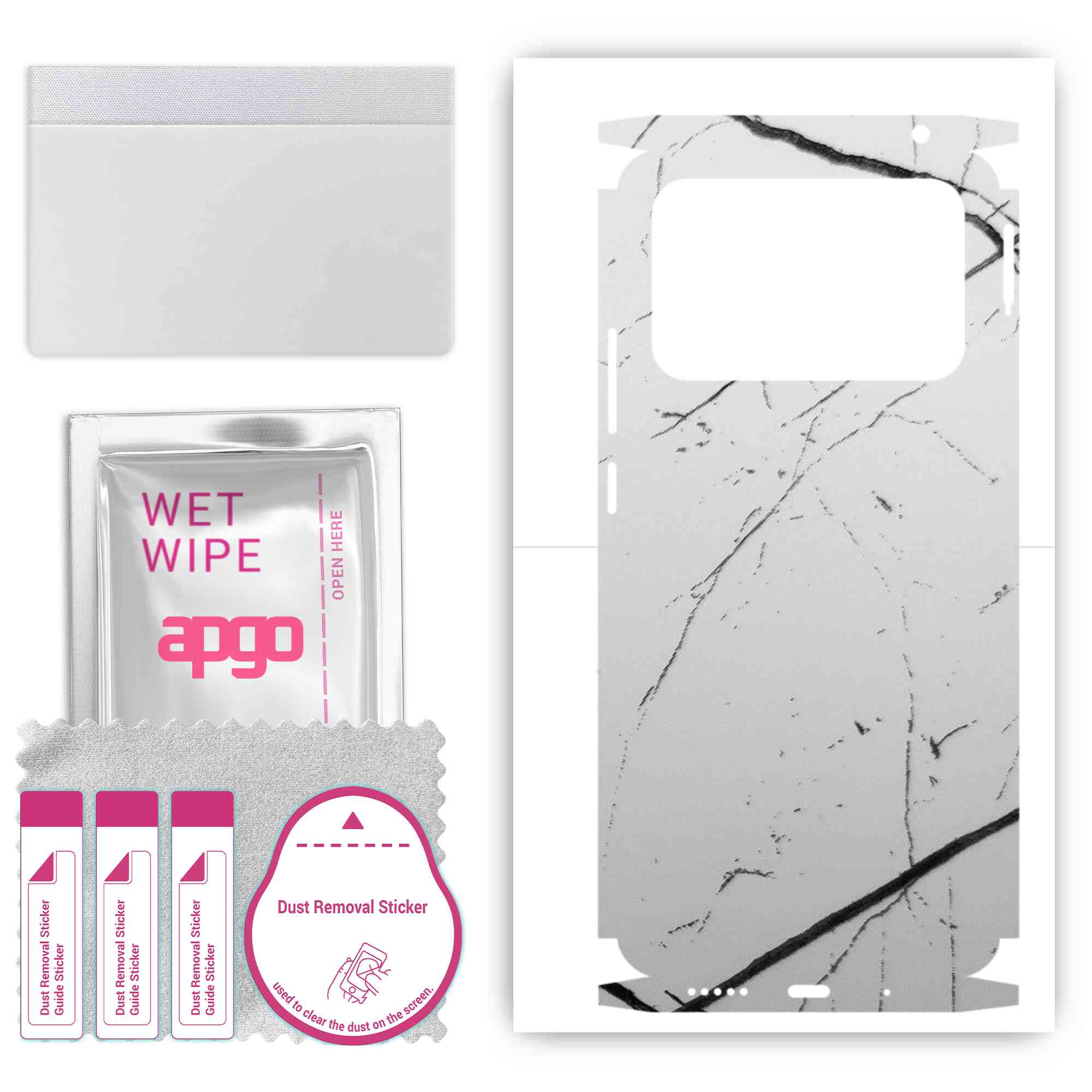 apgo Protective Skin Sticker for the back+sides compatible with Xiaomi Poco C40, Full Wrap Film, Foil, Vinyl - Pattern White Marble
apgo Protective Skin Sticker for the back+sides compatible with Xiaomi Poco C40, Full Wrap Film, Foil, Vinyl - Pattern White Marble
