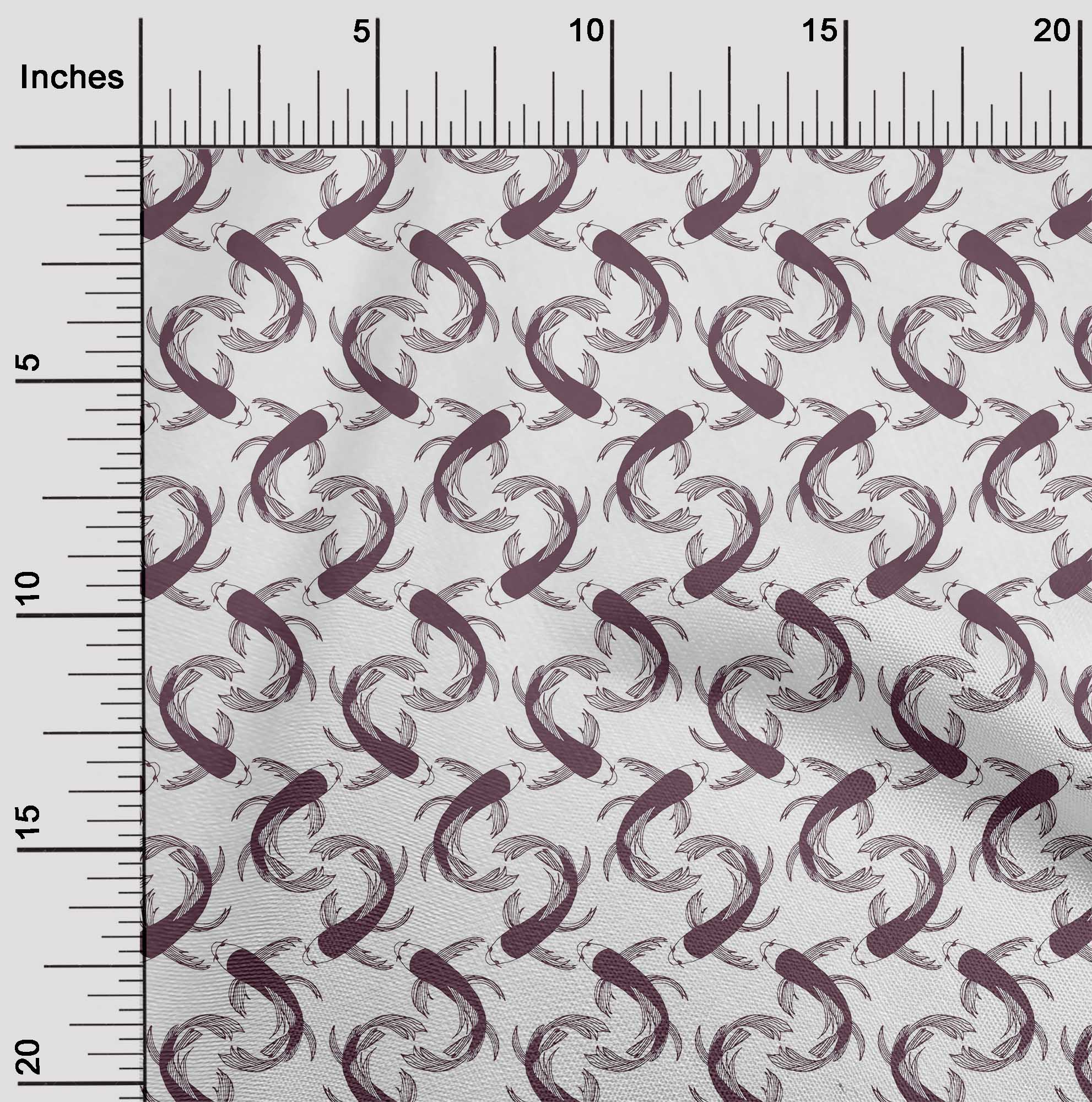 OneOone Cotton Flex Шоколадно-коричнева тканина Koi Fish Ocean Швейний матеріал Тканина з принтом у дворі 40 дюймів 42 Inch Wide - Viscose Chiffon чорний
OneOone Cotton Flex Шоколадно-коричнева тканина Koi Fish Ocean Швейний матеріал Тканина з принтом у дворі 40 дюймів 42 Inch Wide - Viscose Chiffon чорний