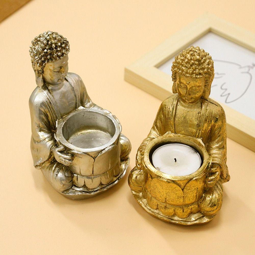 Sturdy Buddha Statue Candle Holder Handmade Buddha Tealight Ornament Aromatherapy Decor срібний
Sturdy Buddha Statue Candle Holder Handmade Buddha Tealight Ornament Aromatherapy Decor срібний