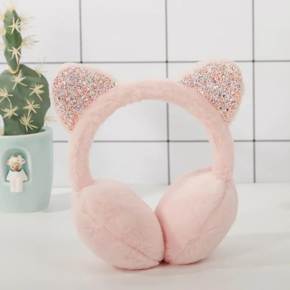 Shiny Cat Ears Earmuffs Children Winter Warm Shiny Ear Cover Soft Plush Earflaps for Kid Adults Outdoor Ear Warmer Cold Protect світло-рожевий колір
Shiny Cat Ears Earmuffs Children Winter Warm Shiny Ear Cover Soft Plush Earflaps for Kid Adults Outdoor Ear Warmer Cold Protect світло-рожевий колір