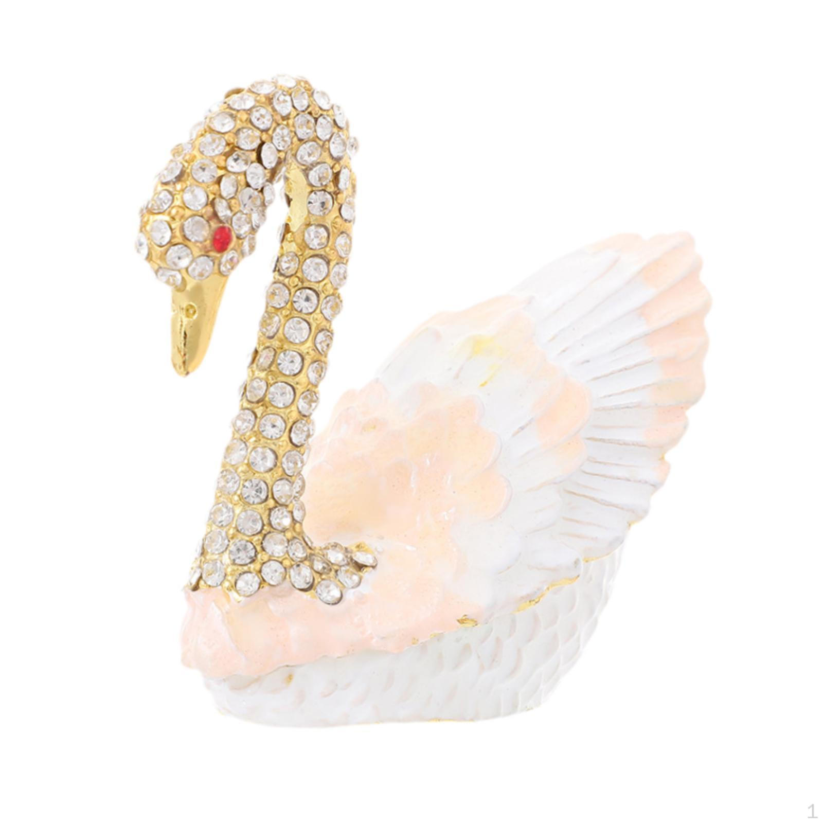 Swan Shaped Jewelry Box Organizer Crafts Decoration, Desktop Trinket with Enamel рожевий
Swan Shaped Jewelry Box Organizer Crafts Decoration, Desktop Trinket with Enamel рожевий