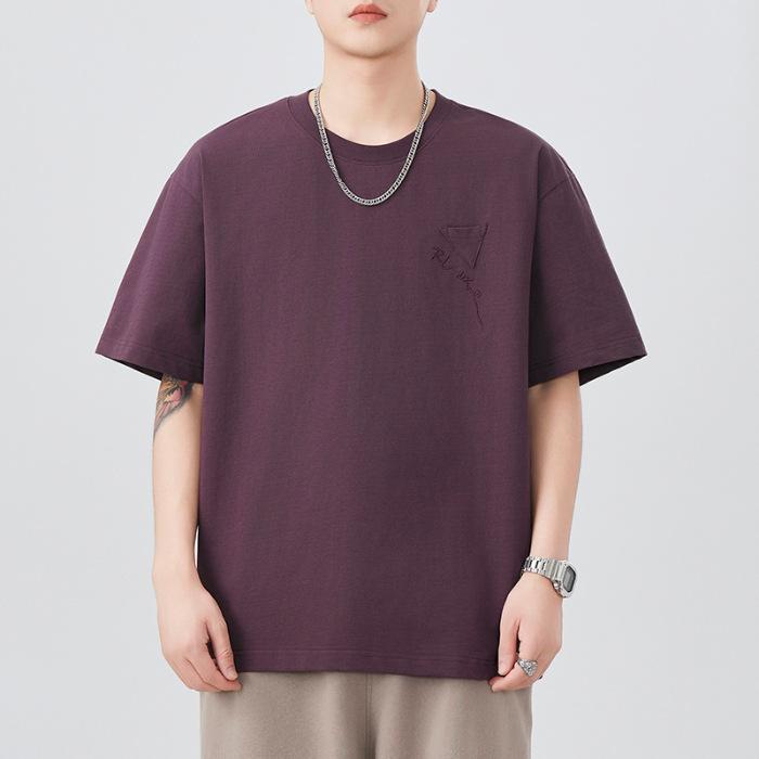 Новая летняя футболка с коротким рукавом для мужчин, вышивка, простая однотонная, универсальная, рукав пять точек, свободная 4XL
Новая летняя футболка с коротким рукавом для мужчин, вышивка, простая однотонная, универсальная, рукав пять точек, свободная 4XL