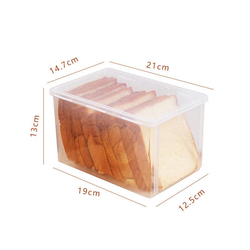 Large Transparent Plastic Bread Storage Box with Flip-Top Lid for Kitchen Fresh-Keeping and Refrigerated Noodles
Large Transparent Plastic Bread Storage Box with Flip-Top Lid for Kitchen Fresh-Keeping and Refrigerated Noodles
