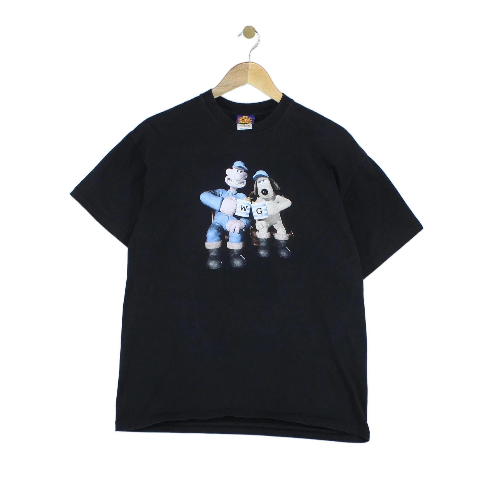 Vintage Wallace & Gromit T-Shirt Mens Size L Black Graphic Short Sleeve S
Vintage Wallace & Gromit T-Shirt Mens Size L Black Graphic Short Sleeve S