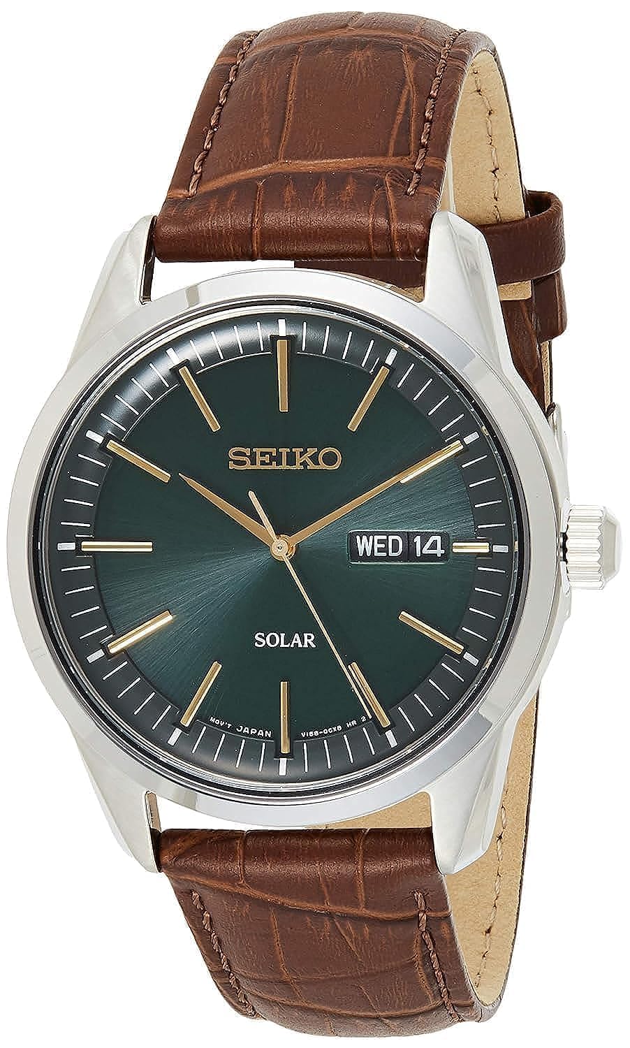 Seiko Analog Solar Watch with Leather Strap SNE529P1 Silver Strap Mens Strap, Silver, 2XL, срібний
Seiko Analog Solar Watch with Leather Strap SNE529P1 Silver Strap Mens Strap, Silver, 2XL, срібний