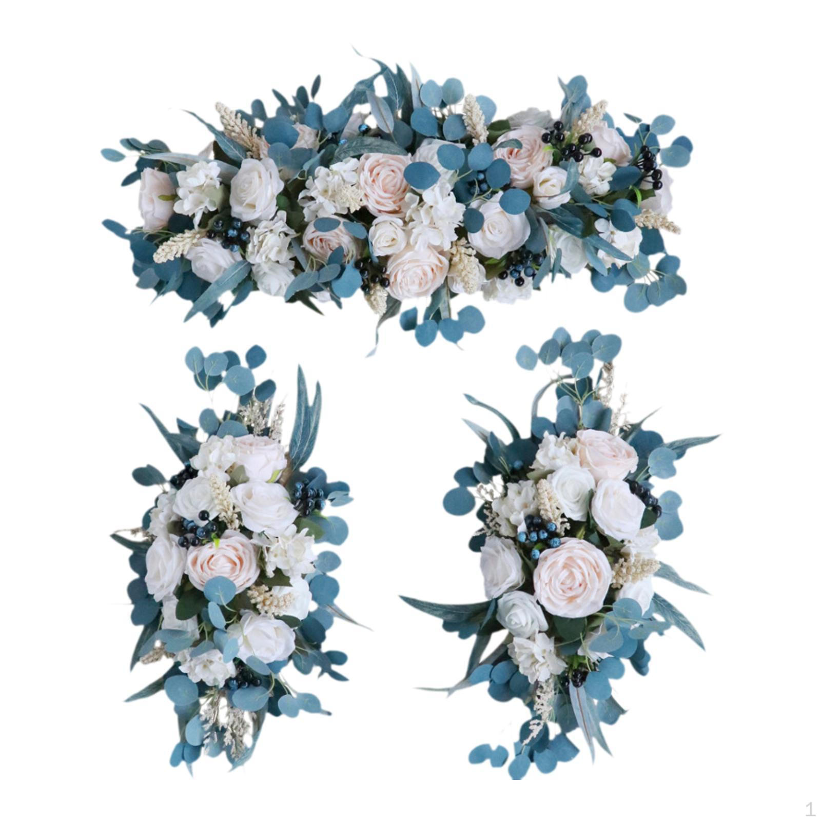 3Pcs Wedding Arch Flowers Welcome Sign Decoration Handmade Artificial Flower Swag Garland
3Pcs Wedding Arch Flowers Welcome Sign Decoration Handmade Artificial Flower Swag Garland