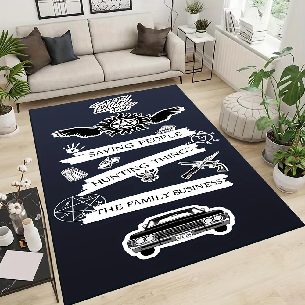 1pc Supernatural wings Pattern Carpet, Area Rug For Living Room Bedroom Room Bed Chair Laundry Entryway Corridor Yard Non-slip Outdoor Campi 60cm by 90cm
1pc Supernatural wings Pattern Carpet, Area Rug For Living Room Bedroom Room Bed Chair Laundry Entryway Corridor Yard Non-slip Outdoor Campi 60cm by 90cm