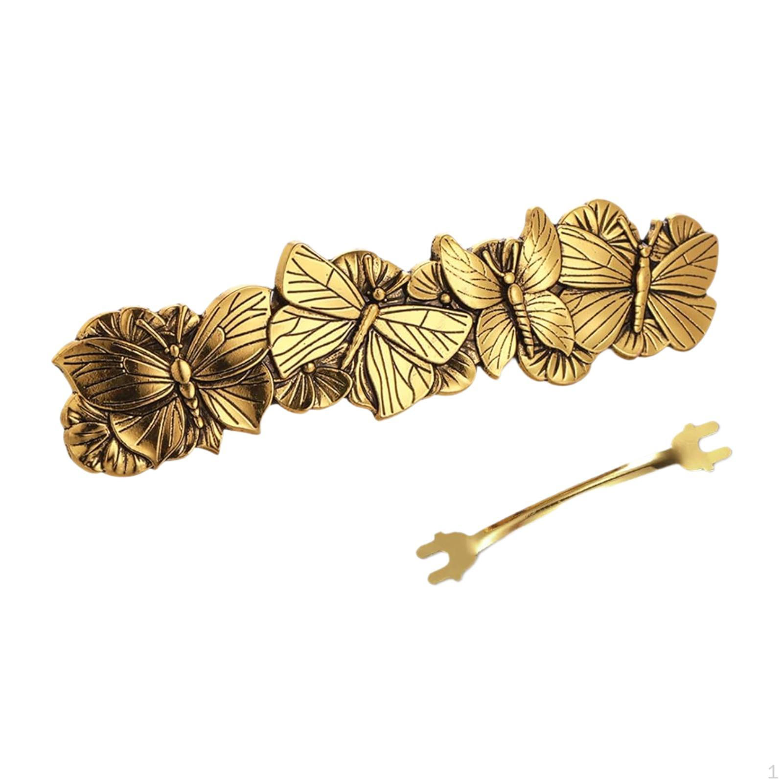 Hair Accessory: Retro Barrette for Fine And Thick Hair, Ideal Makeup. Butterfly Gold
Hair Accessory: Retro Barrette for Fine And Thick Hair, Ideal Makeup. Butterfly Gold