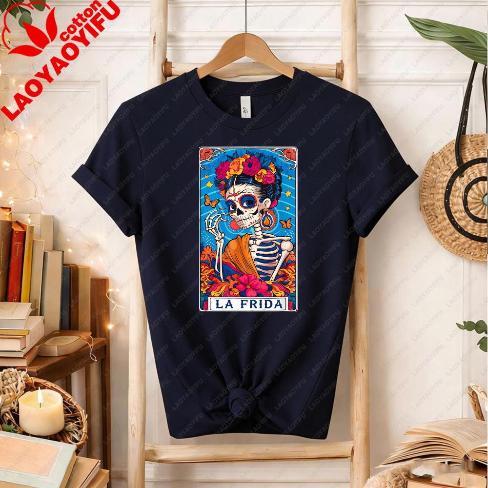 La Frida Tarot Card Mexican Latina Skeleton TShirt 4XL
La Frida Tarot Card Mexican Latina Skeleton TShirt 4XL