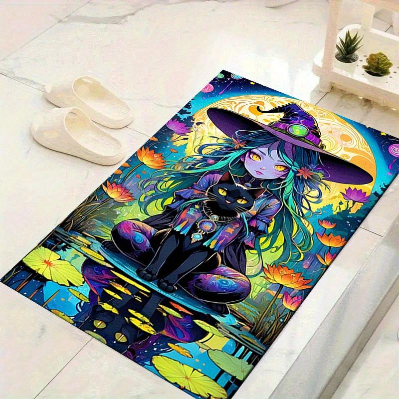 1pc Black Cat and Witch Design Indoor Area Rug - Soft, Anti-Slip, and Durable Gaming Room Decor for Bedroom 60cm by 90cm
1pc Black Cat and Witch Design Indoor Area Rug - Soft, Anti-Slip, and Durable Gaming Room Decor for Bedroom 60cm by 90cm
