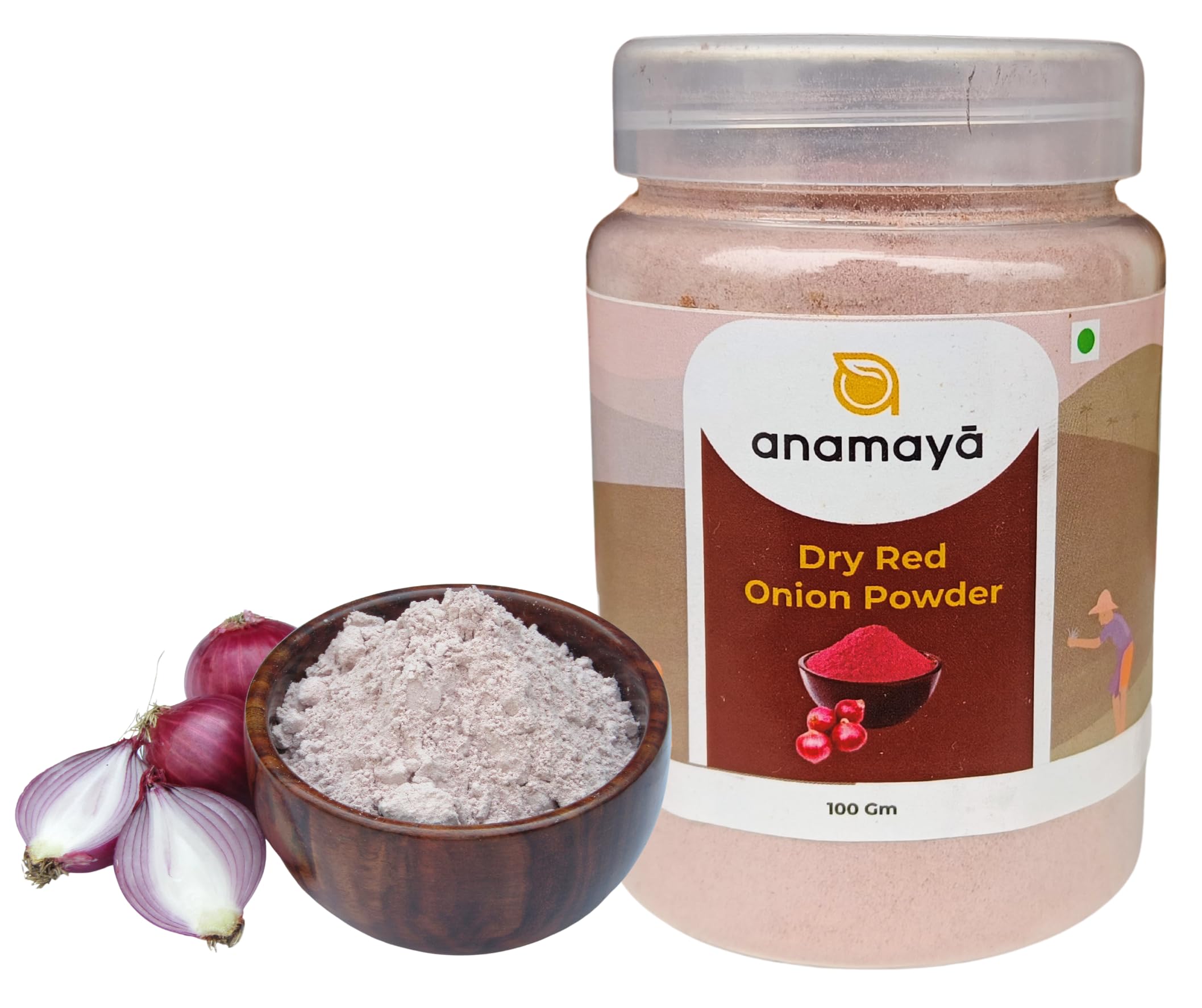 Anamaya Dry Red Onion Powder | Natural Red Onion Powder , Dehydrated , Simplifies Cooking & helps in Hair Growth | Laal Pyaz ka powder | No more
Anamaya Dry Red Onion Powder | Natural Red Onion Powder , Dehydrated , Simplifies Cooking & helps in Hair Growth | Laal Pyaz ka powder | No more