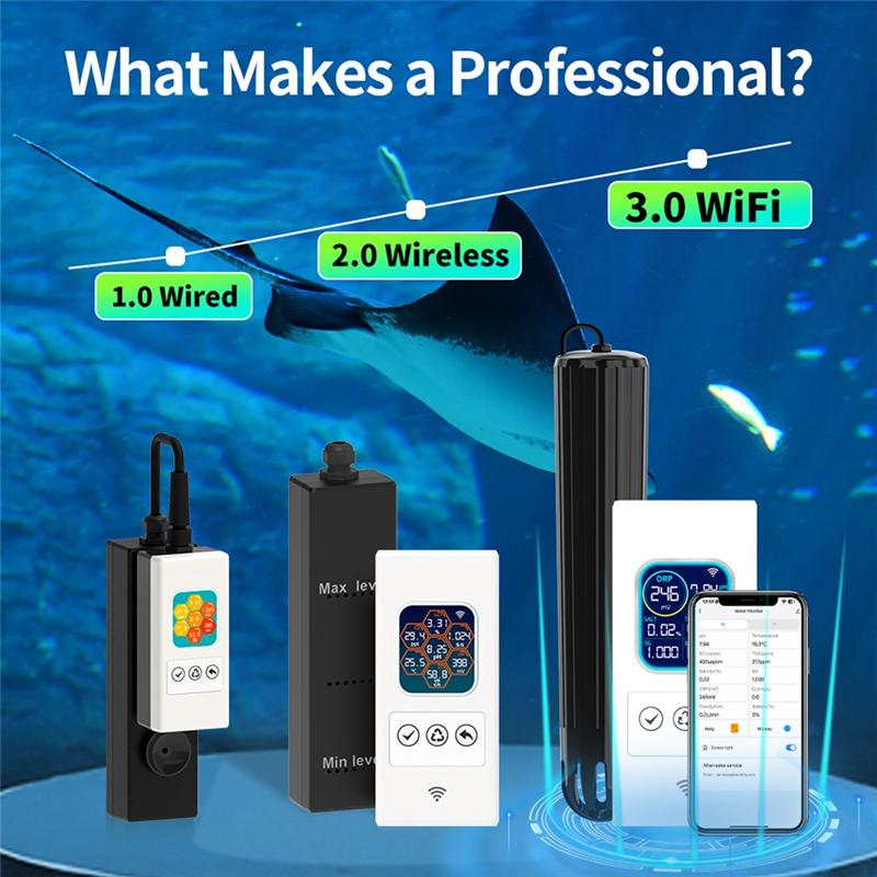 A60Z Top Wifi Smart Monitor SALT TEMP ORP Chlorine Ph Tds Ec Meter For Fish Tank Water Quality Detection US PLUG
A60Z Top Wifi Smart Monitor SALT TEMP ORP Chlorine Ph Tds Ec Meter For Fish Tank Water Quality Detection US PLUG